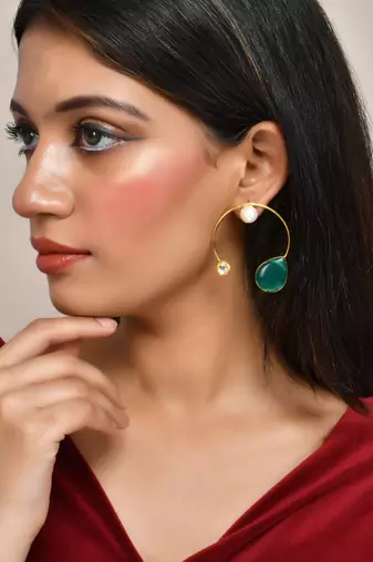 Western circular hoop earrings
