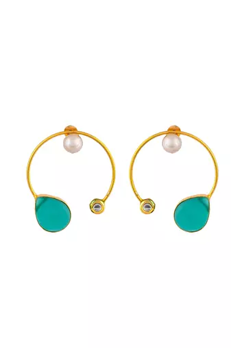 Western circular hoop earrings