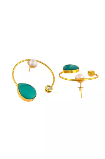 Western circular hoop earrings