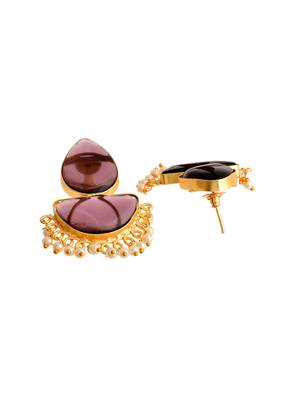 Traditional pearl chandbali earrings 4