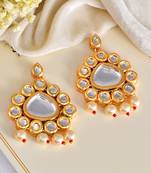 Bridal kundan earrings
