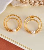 Handmade multi circular earrings