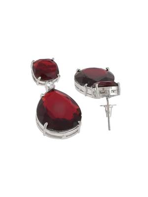 Faux ruby western drop earrings 4