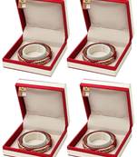 Atorakushon satin bangle box for women jewellery organizer locker box pack of 4 maroon