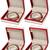 Atorakushon satin bangle box for women jewellery organizer locker box pack of 4 maroon