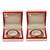 Atorakushon satin bangle box for women jewellery organizer locker box pack of 2 maroon
