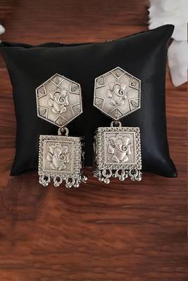 Oxicid antique oxidised earring 1