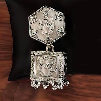 Oxicid antique oxidised earring 2