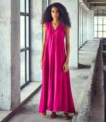 Hot pink jamun jumpsuit