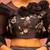 Black Satin Silk Semi-Stitched Lehenga Choli with Dupatta