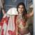 Women's Crushed Chinon with Digital Print and Sequins Embroidery Work Lehenga choli 