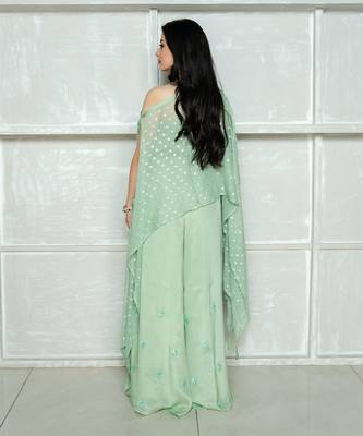 Mint Green Silver Kaftan Set 5