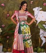 BK Nandini Pattu Dress with Dupatta and Belt Set