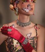 Fenella silver choker set