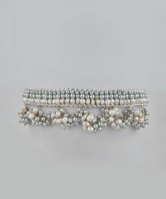 Fenella silver choker set 3