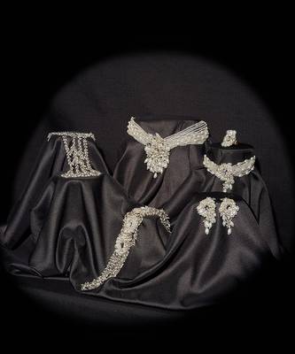 Evania silver choker set 2