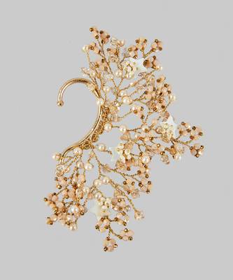Lavinia peach ear cuff 3