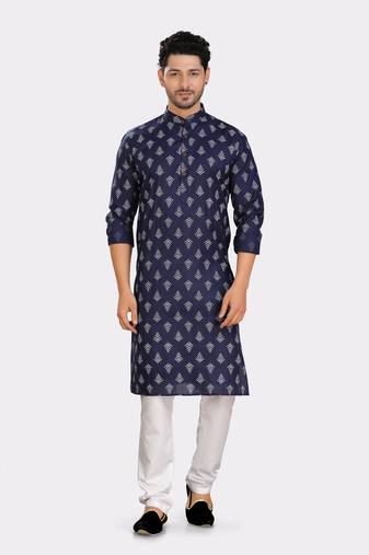 Encino  mens cotton printed kurta top - angad collection