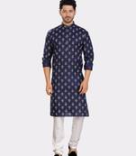 Encino  mens cotton printed kurta top - angad collection