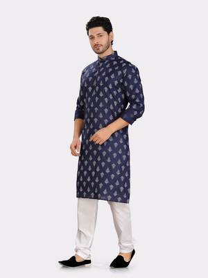 Encino  mens cotton printed kurta top - angad collection 4