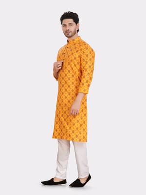 Encino  mens cotton printed kurta top - angad collection 3