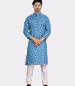 Encino  mens cotton printed kurta top - angad collection