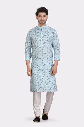 Encino  mens cotton printed kurta top - angad collection