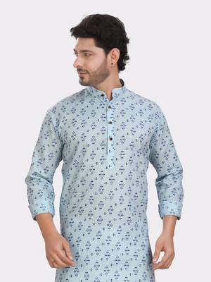 Encino  mens cotton printed kurta top - angad collection 3