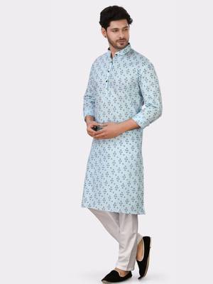 Encino  mens cotton printed kurta top - angad collection 4