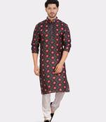 Encino  mens cotton printed kurta top - indeevar collection