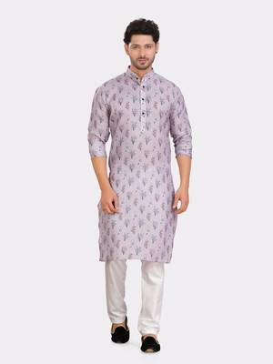 Encino  mens cotton printed kurta top - indeevar collection 1