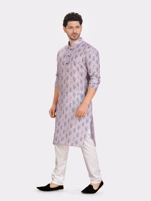 Encino  mens cotton printed kurta top - indeevar collection 3