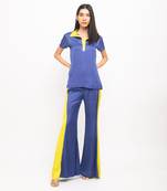 Blue & neon co ord set