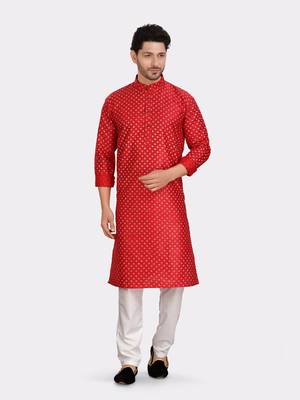 Encino  mens silk printed kurta top - jashn collection 1