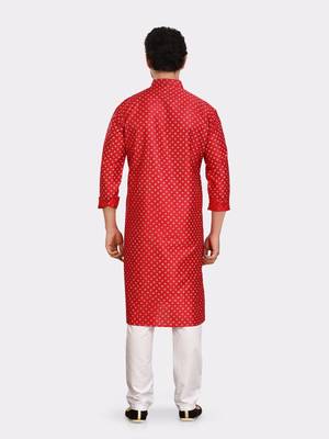 Encino  mens silk printed kurta top - jashn collection 2