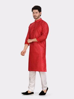 Encino  mens silk printed kurta top - jashn collection 3