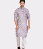 Encino  mens cotton printed kurta top - indeevar collection