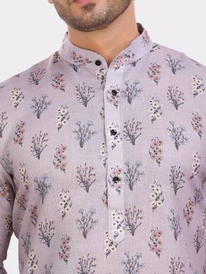 Encino  mens cotton printed kurta top - indeevar collection 4