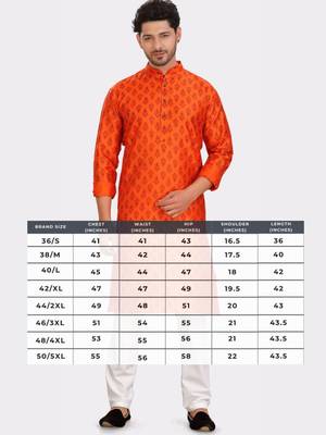 Encino  mens silk printed kurta top - jashn collection 5