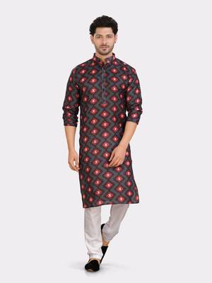 Encino  mens cotton printed kurta top - indeevar collection 1