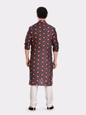 Encino  mens cotton printed kurta top - indeevar collection 2