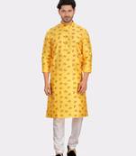 Encino  mens silk printed kurta top - jashn collection