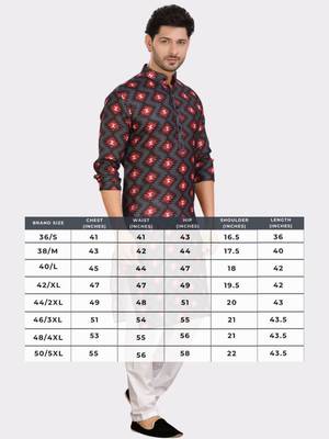 Encino  mens cotton printed kurta top - indeevar collection 5