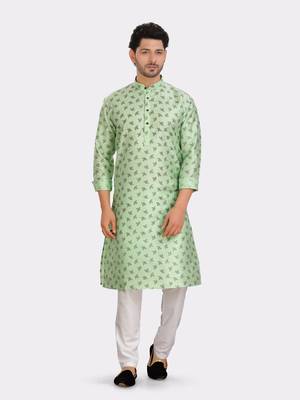 Encino  mens silk printed kurta top - jashn collection 1