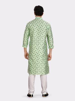Encino  mens silk printed kurta top - jashn collection 2