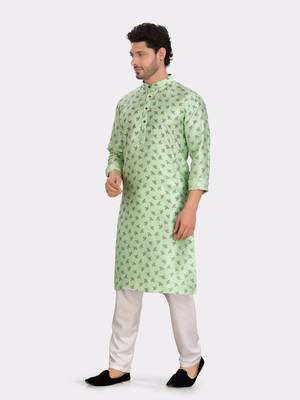 Encino  mens silk printed kurta top - jashn collection 3