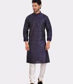 Encino  mens silk printed kurta top - jashn collection