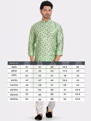 Encino  mens silk printed kurta top - jashn collection 5