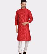 Encino  mens silk printed kurta top - jashn collection