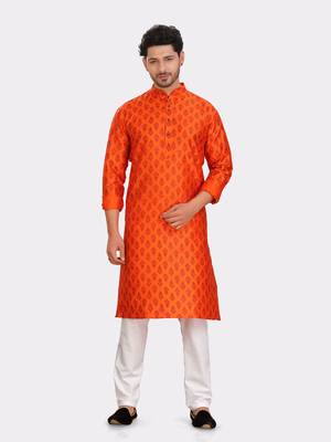 Encino  mens silk printed kurta top - jashn collection 1